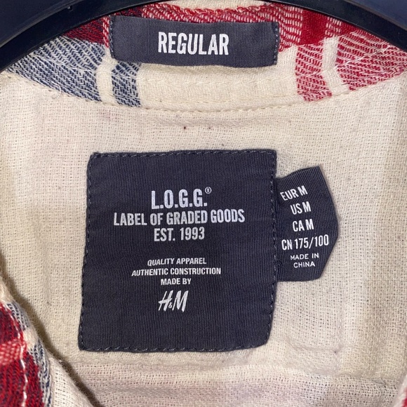 L.O.G.G. (made for H&M) men’s flannel - size medium - Picture 3 of 4